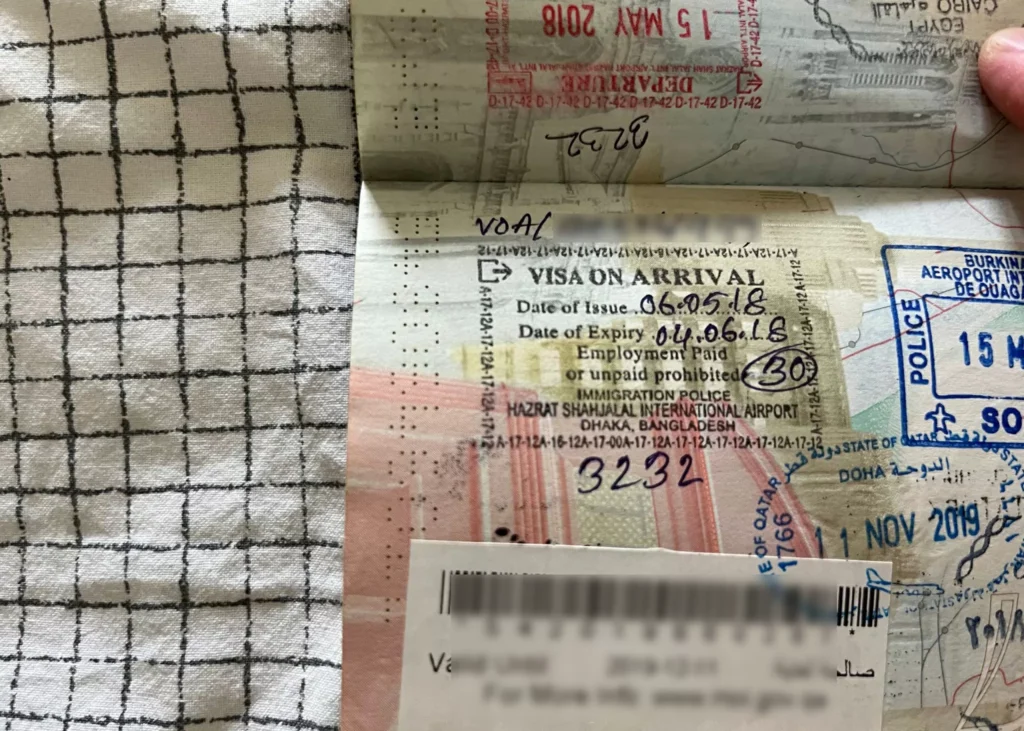 The VISA Application Process for filming in Bangladesh