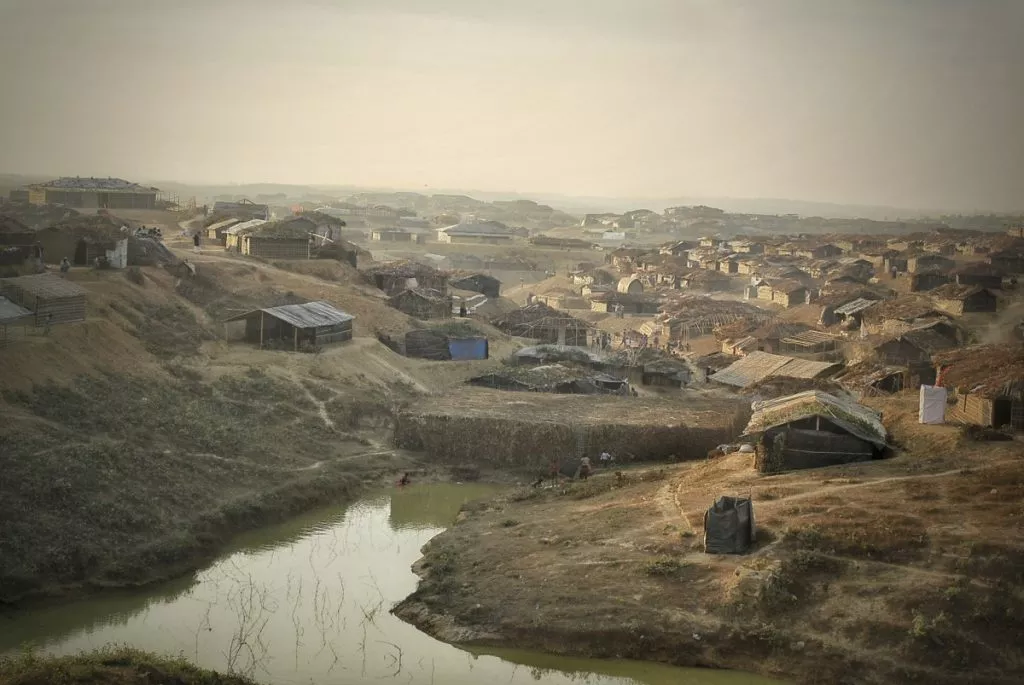 A Landscape of the Rohingya camp in 2018