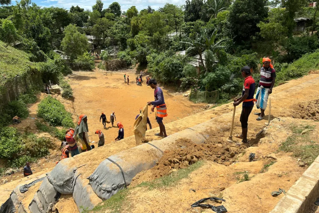 filming in the Rohingya Camp
