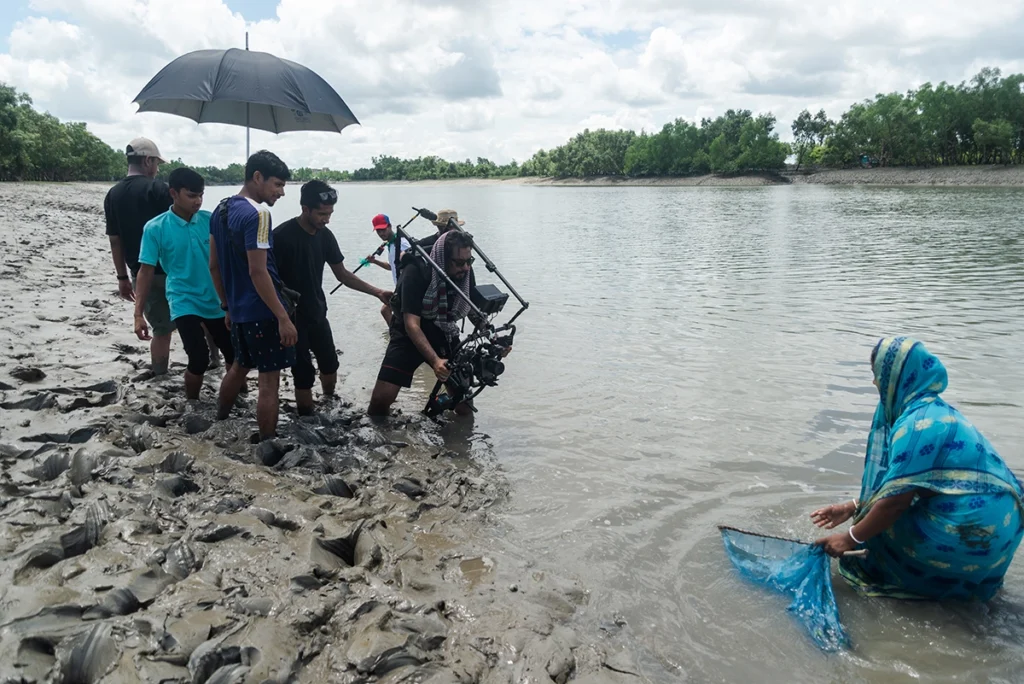 Professional film production equipment and crew services provided by Nree Productions for international media teams in Bangladesh