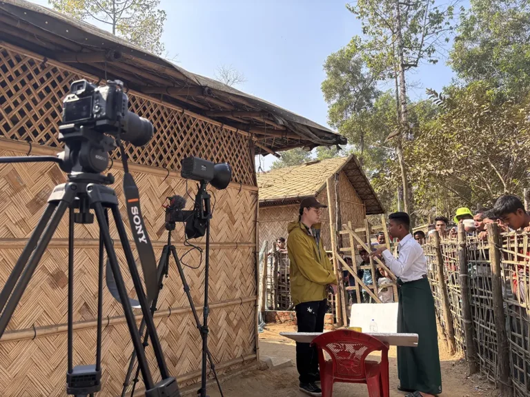 Filming in the Rohingya Camp underway with the supervision of Nree Productions